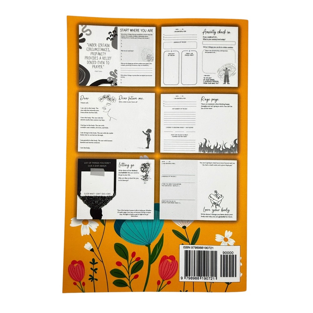 Fu*k It: Guided Gratitude Journal Sweary Self-Care Daily Prompts Gentle Root Co - Picture 2 of 6